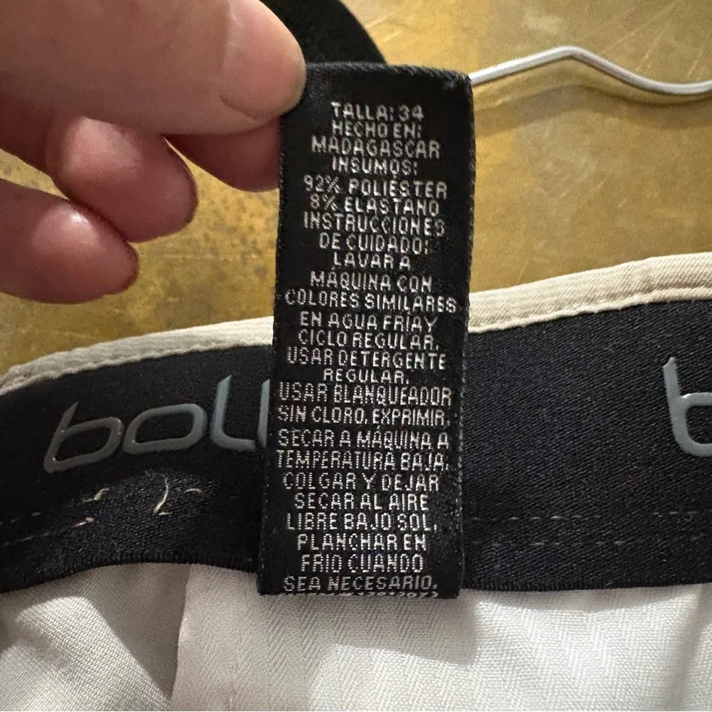 Lot Of 2 Bolle Casual Chino Shorts Mens 34‎ Black Brown Khaki Performance Pocket
